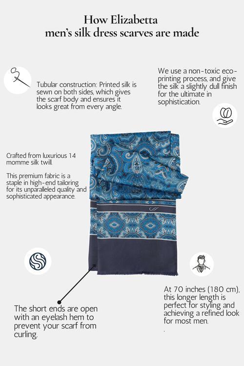 Elizabetta Ferrara - Silk Scarf for Men in Magenta at Nordstrom Product Image