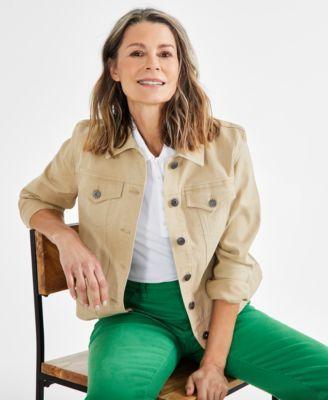 Style & Co Womens Classic Denim Jacket, Regular & Petite, Created for Macys Product Image