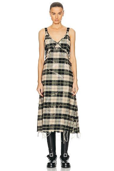 R13 Grunge Slip Dress in Beige Product Image