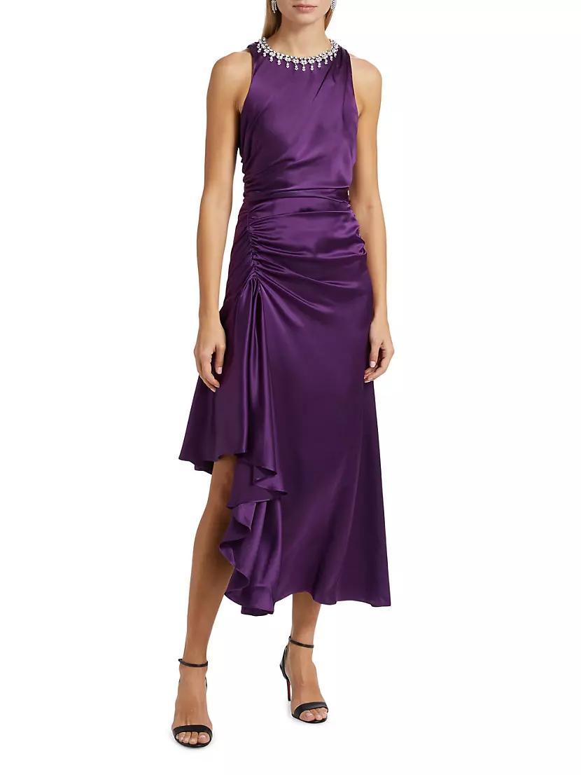 Georgie Silk Midi-Dress Product Image