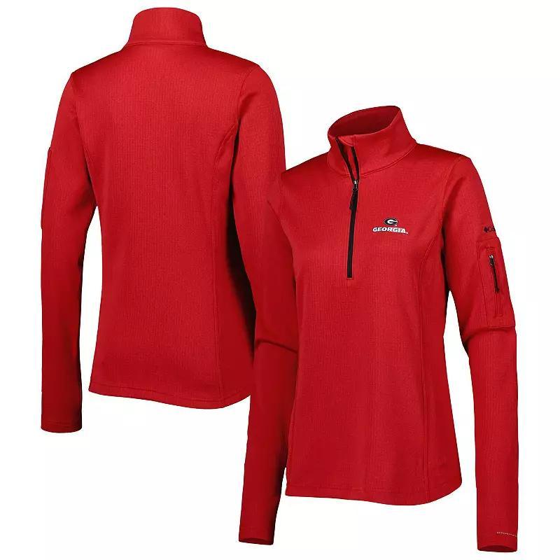 Women's Columbia Red Georgia Bulldogs Park View Omni-Wick Half-Zip Top, Size: Medium Product Image