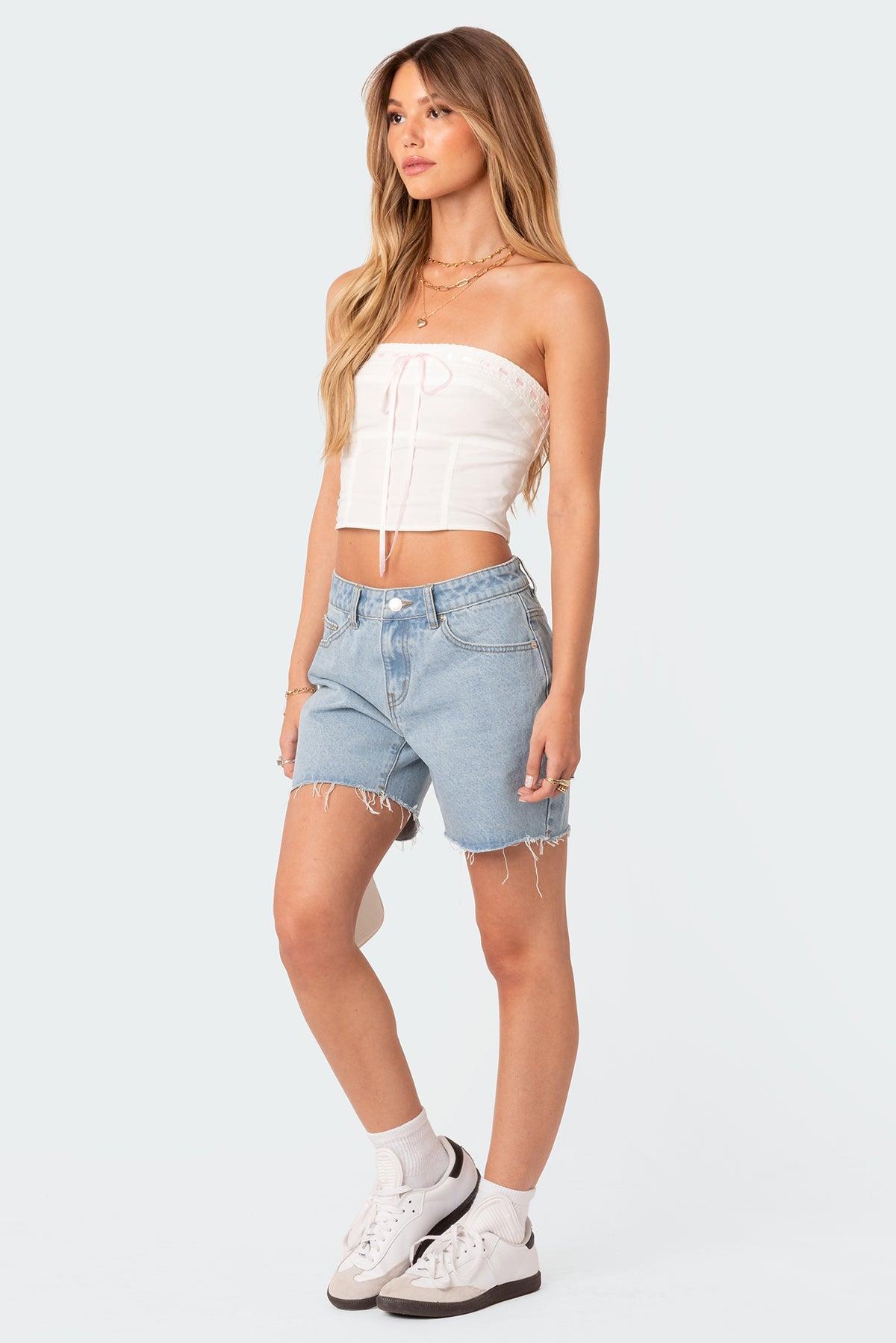 Poplin Bustier Top Product Image