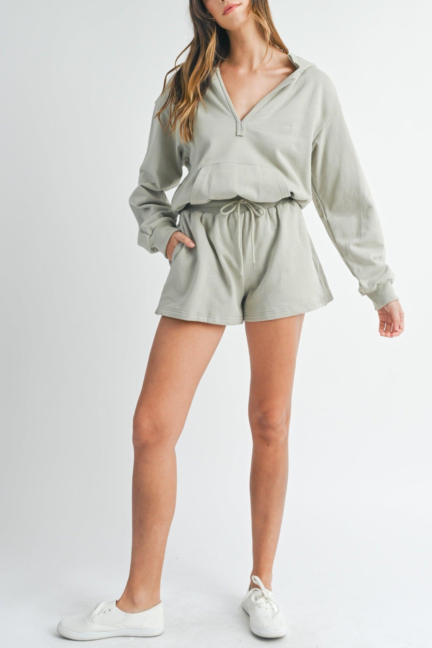 Cotton Hooded Romper Product Image