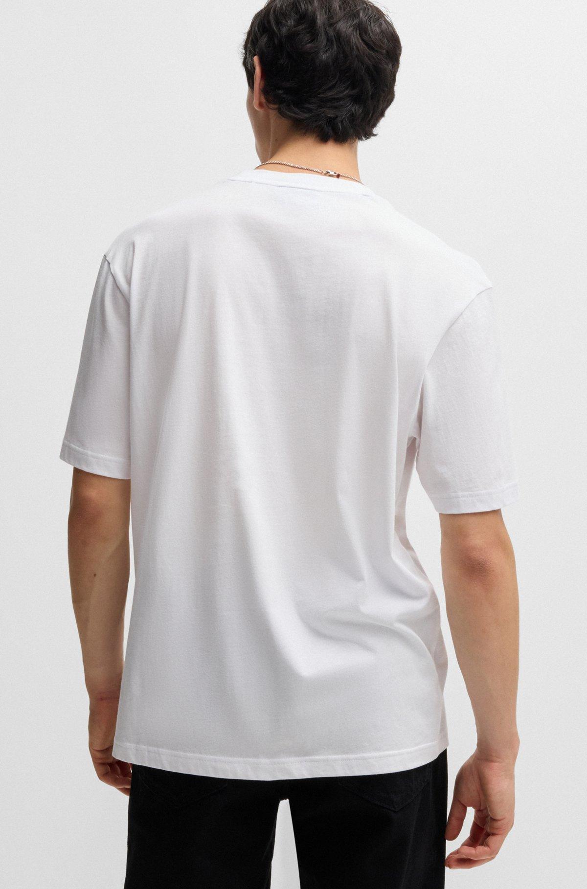 Regular-fit T-shirt in cotton with logo graphic Product Image