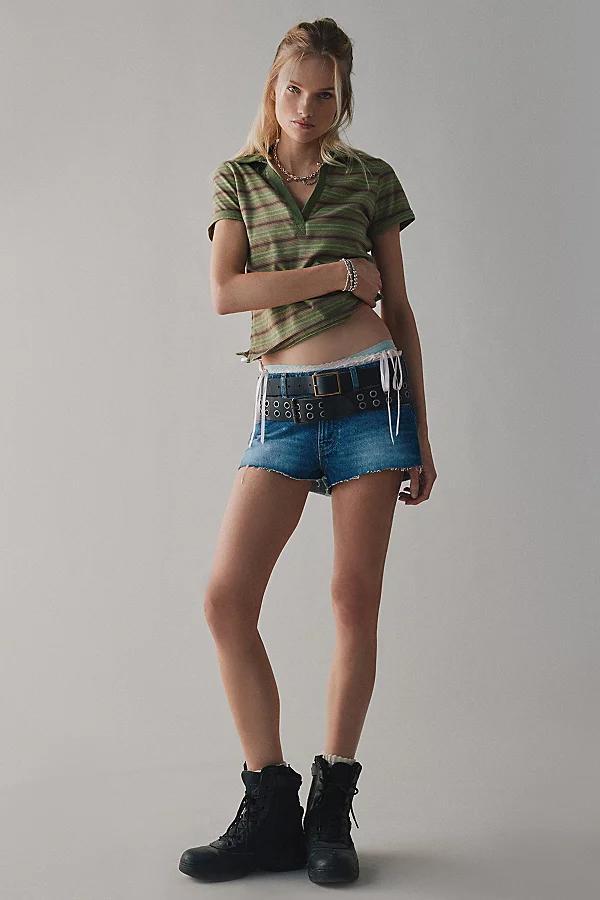 BDG Faye Cropped Polo Tee Womens at Urban Outfitters Product Image