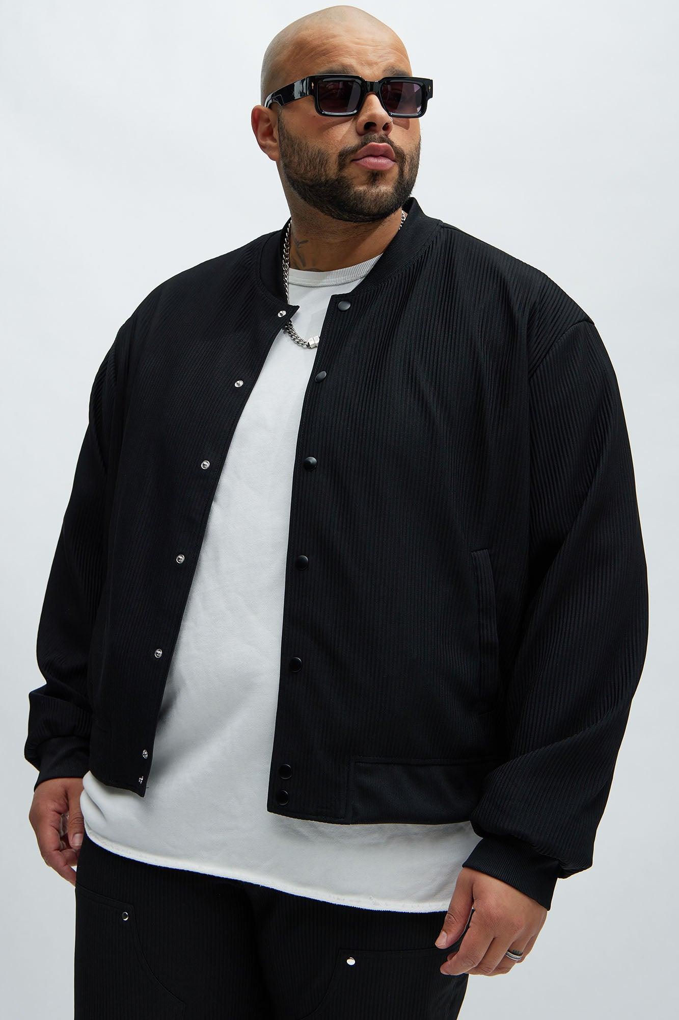 Show Up Bomber Jacket - Black Product Image