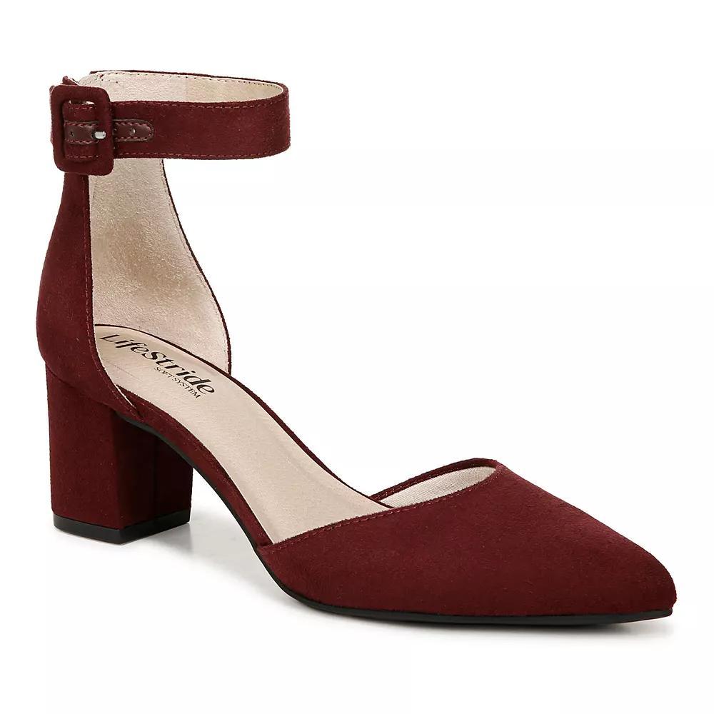 LifeStride Admire Women's Ankle Strap Pumps, Size: 7, Red Product Image