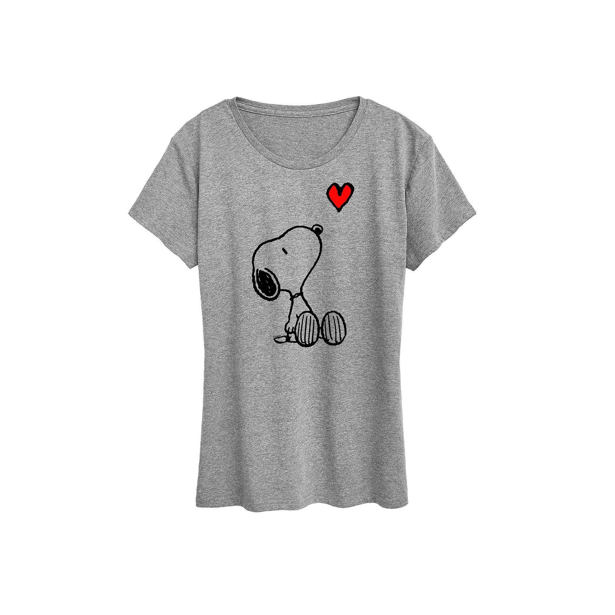 Plus Blue Moon Round Logo Graphic Tee, Womens Grey Gray Product Image