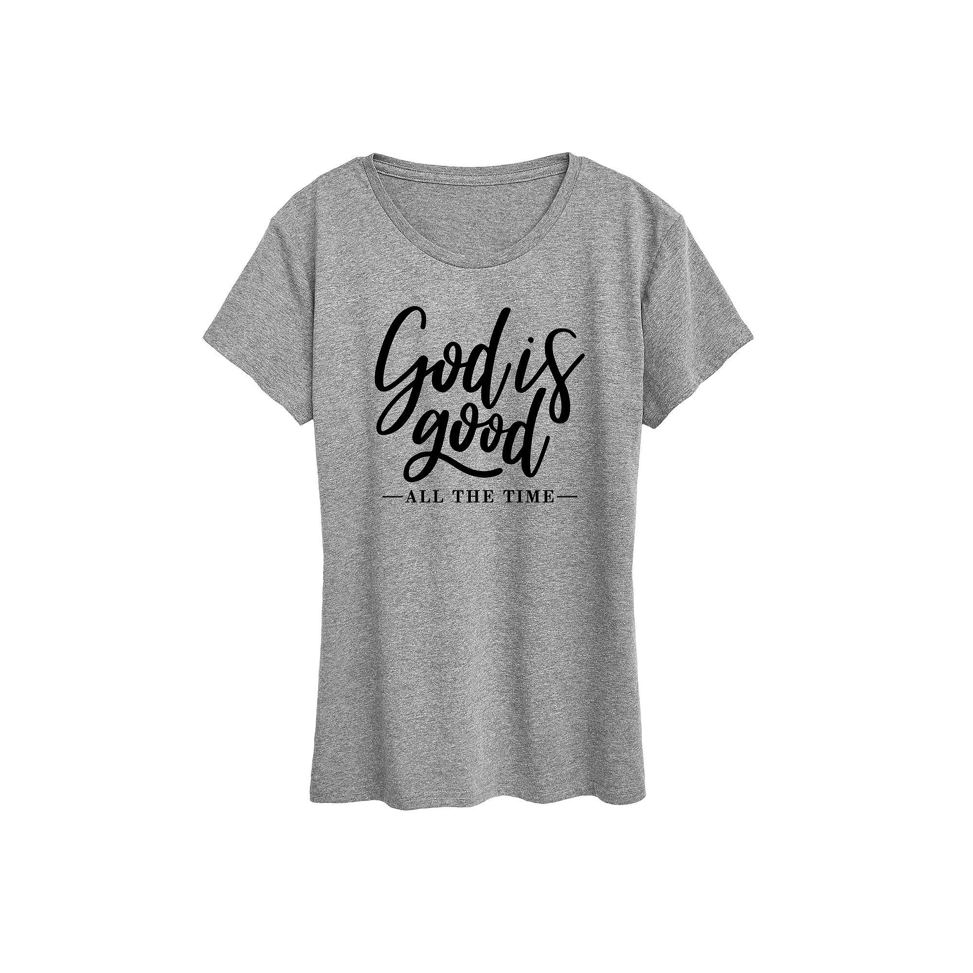 Womens God Is Good All The Time Graphic Tee, Girls Product Image