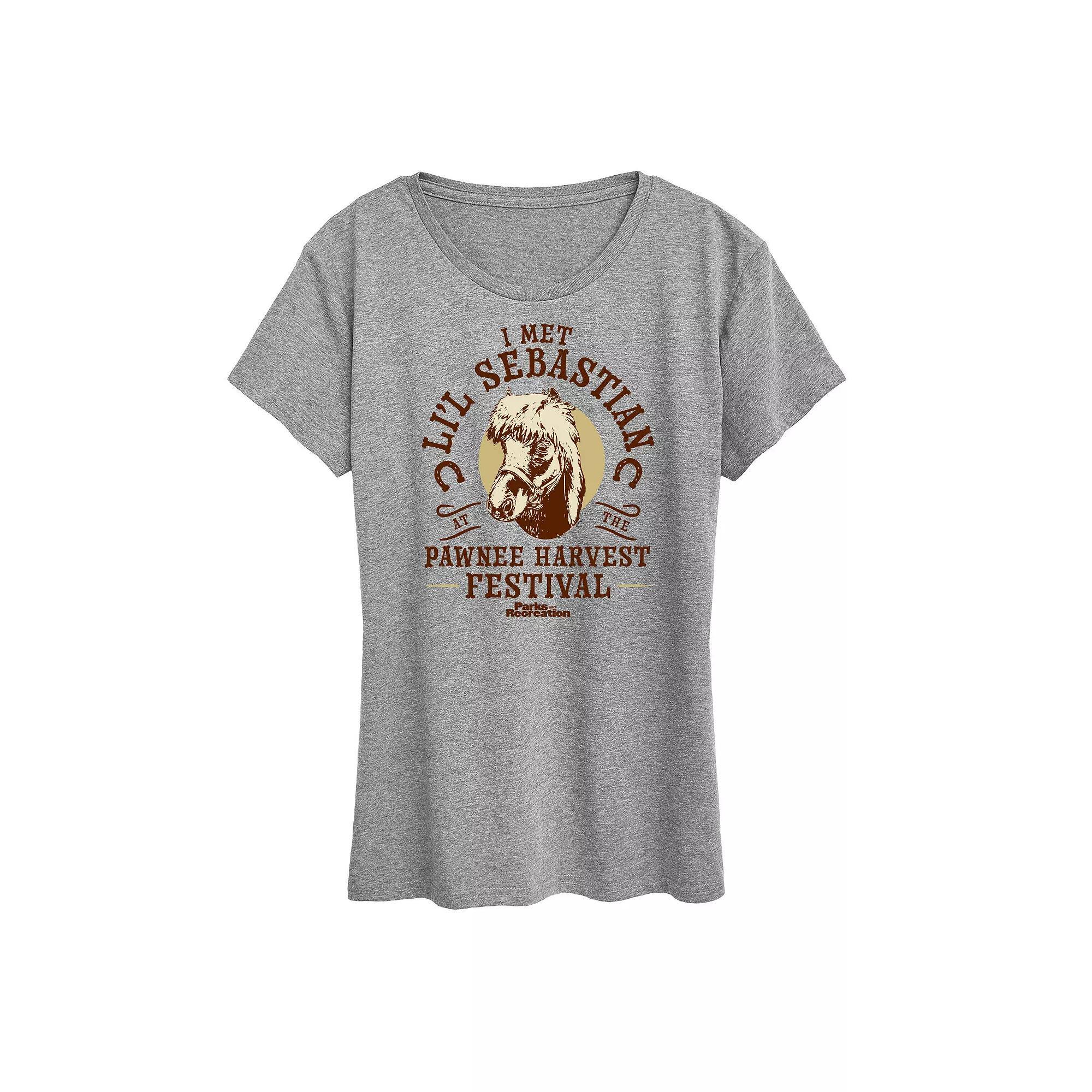 Womens Parks & Rec Lil Sebastian Graphic Tee, Girls Product Image