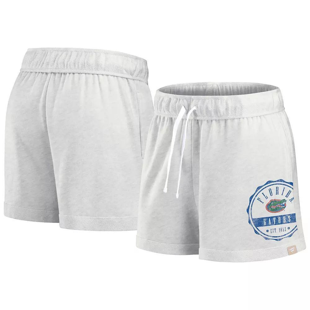 Women's Fanatics Oatmeal Florida Gators Win Badge Shorts, Size: Large, Team Product Image