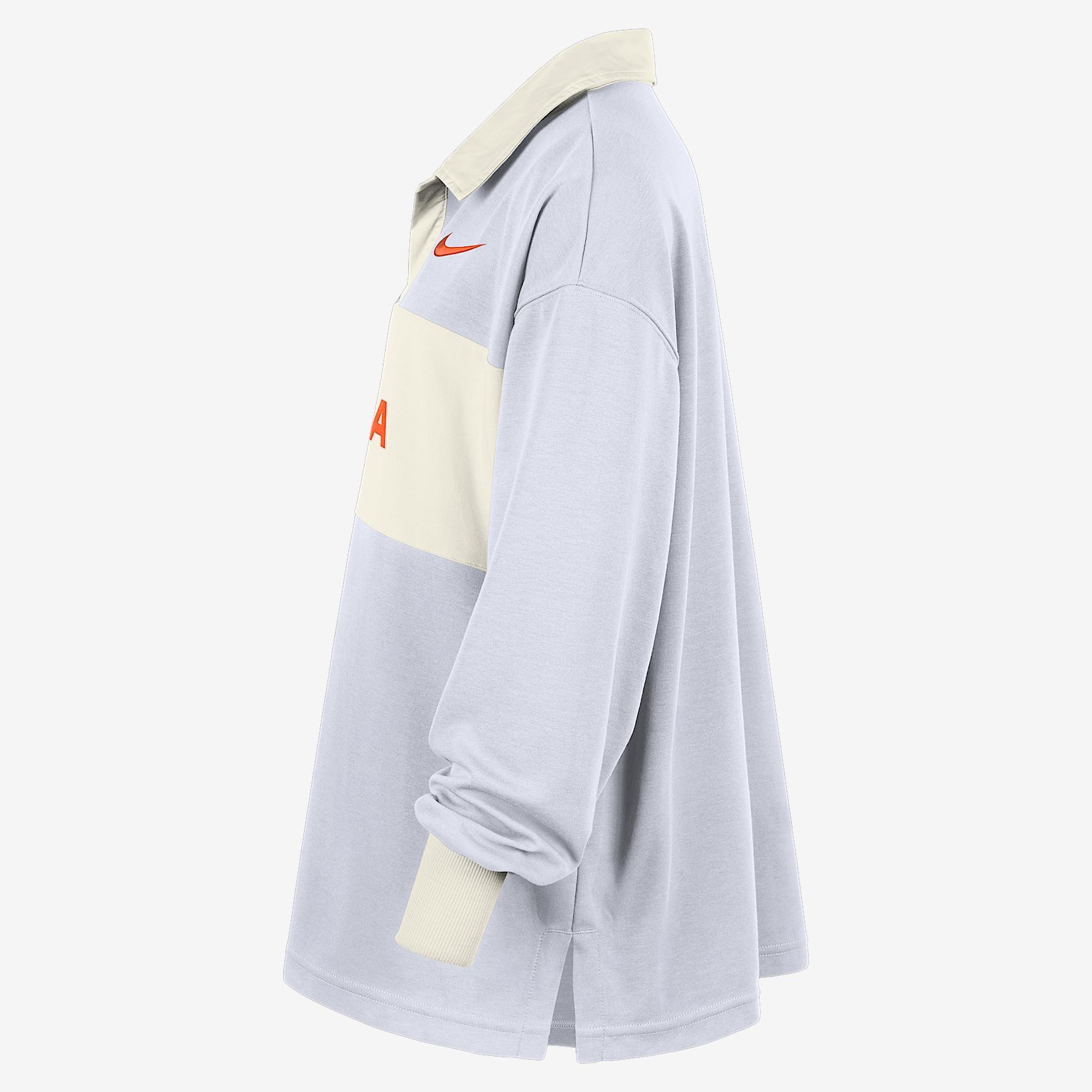 Team 13 Essential Nike Women's WNBA Oversized Long-Sleeve Polo Product Image