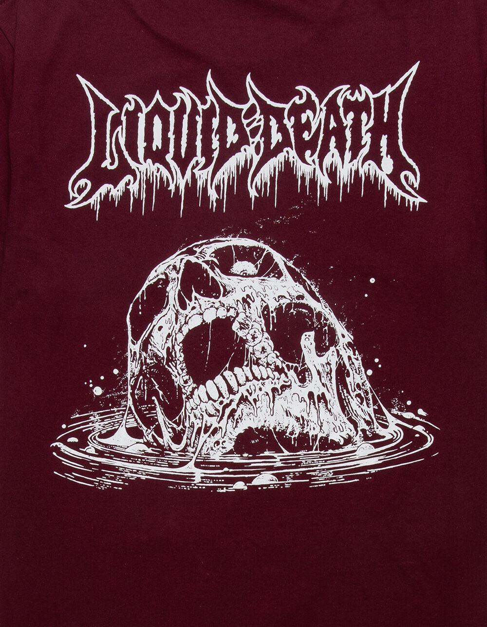 LIQUID DEATH Deathpool Mens Tee - MAROON Product Image