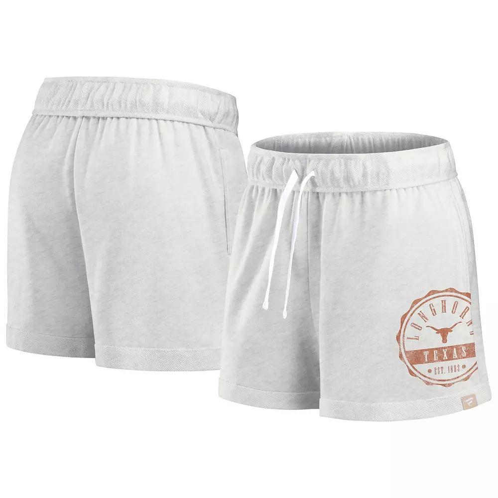 Women's Fanatics Branded Oatmeal Texas Longhorns Win Badge Shorts, Size: 2XL, Team Product Image