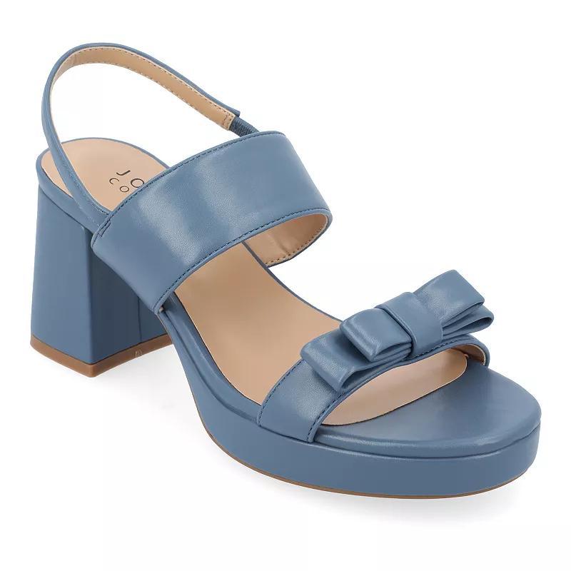 Journee Brookan Women's Block Heel Sandals, Size: 9 Product Image