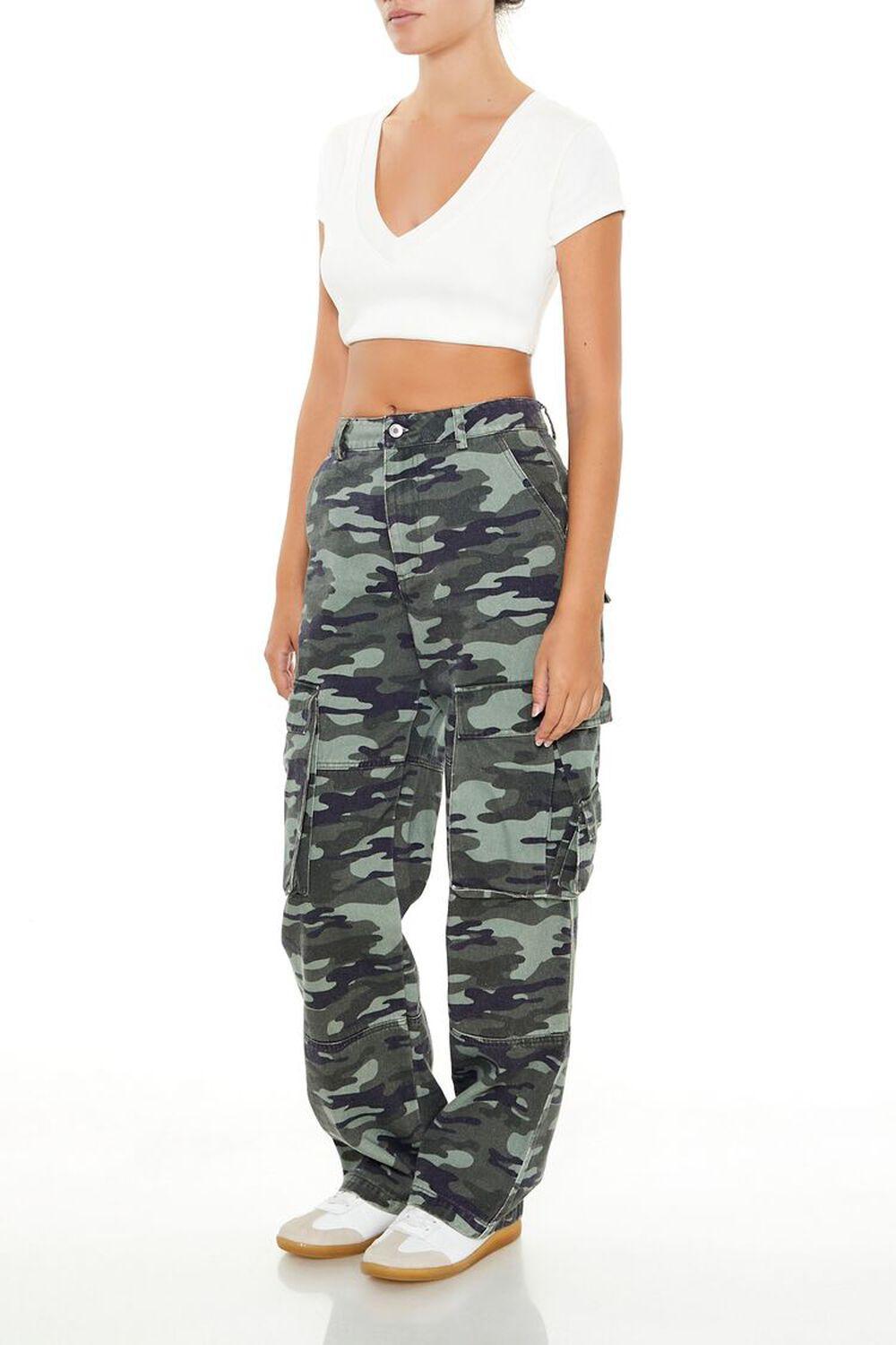 Camo Print Cargo Pants | Forever 21 Product Image