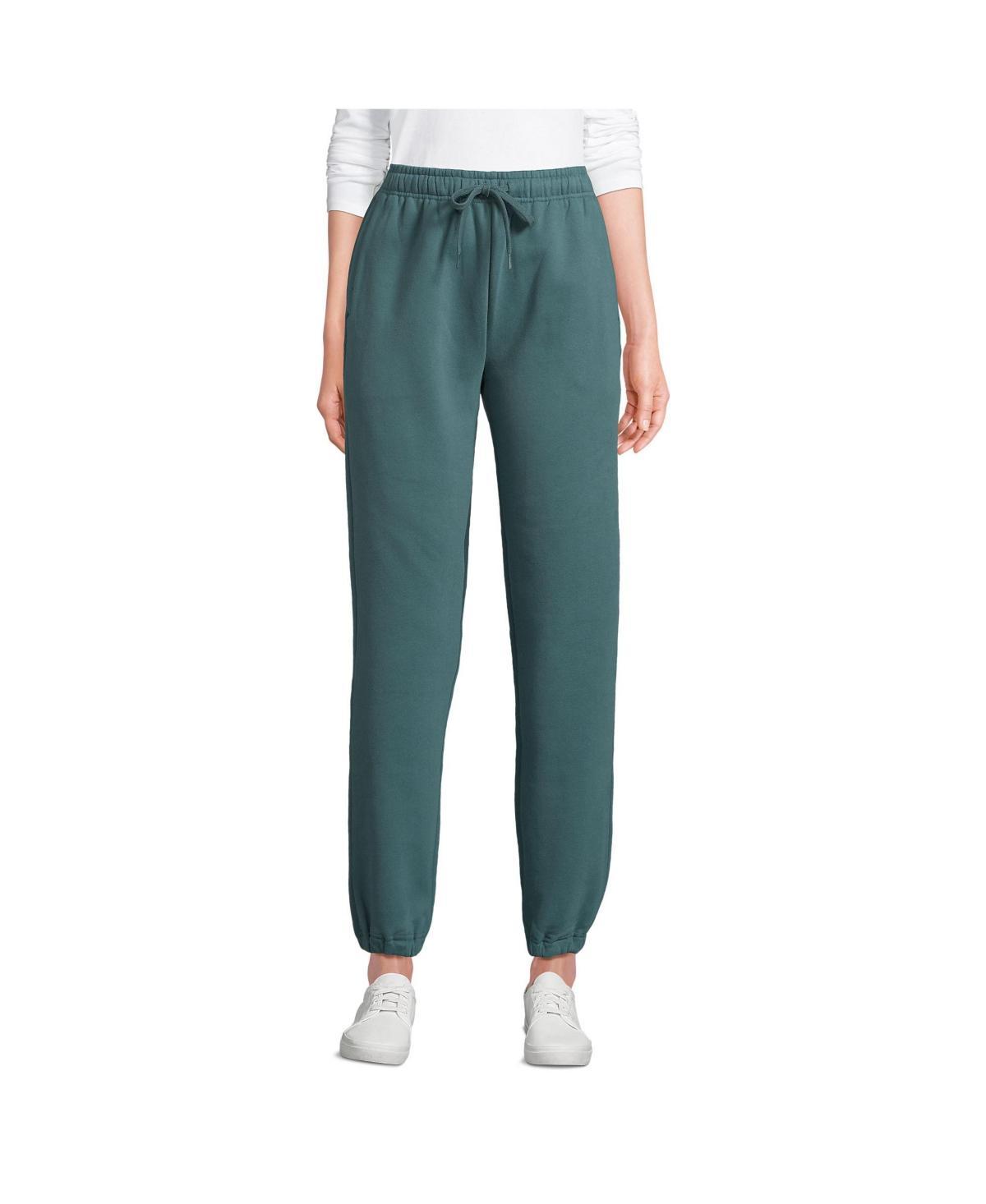 Lands' End Women's Serious Sweats High Rise Jogger Pants - Medium - Deep Sea Navy Product Image