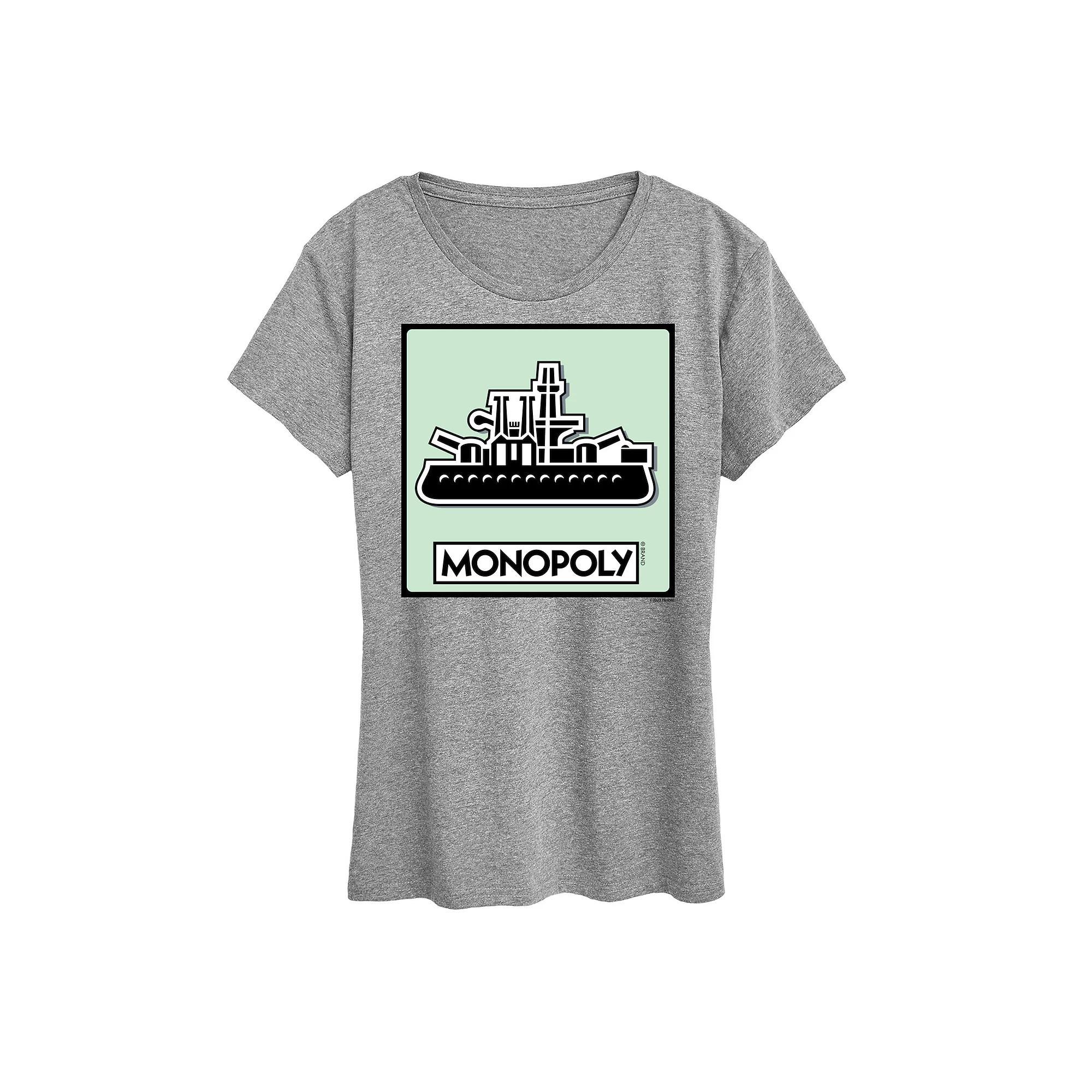 Womens Monopoly Ship Game Token Graphic Tee by Hasbro Product Image