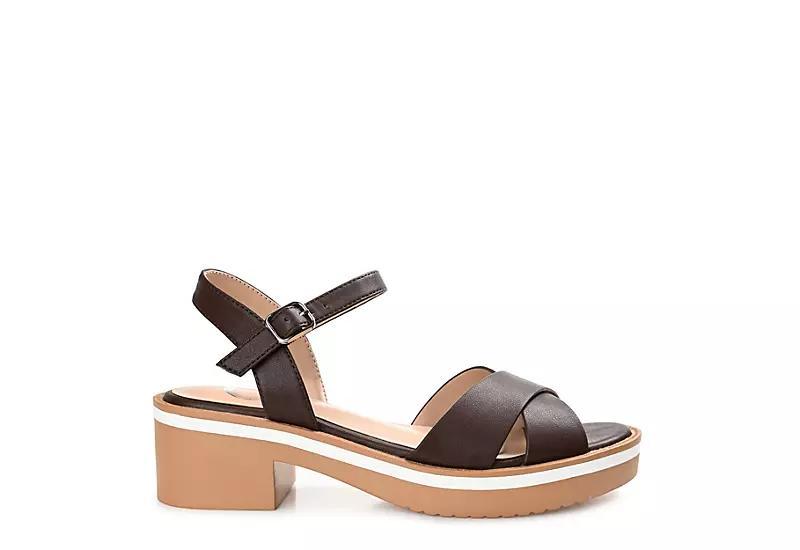 Journee Hilaree Women's Heeled Sandals, Size: 9.5, Brown Product Image