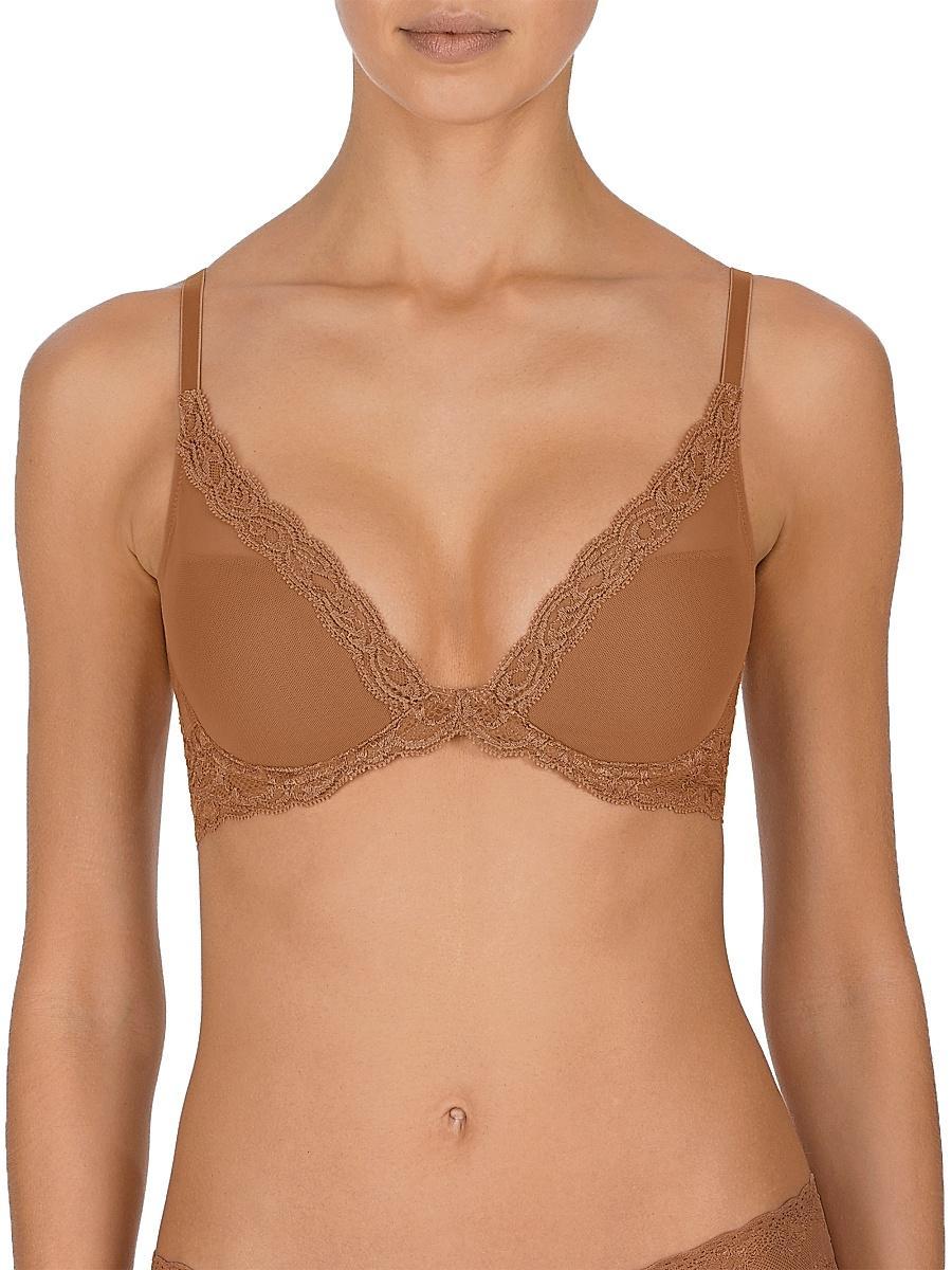 Womens Feathers Plunge T-Shirt Bra Product Image