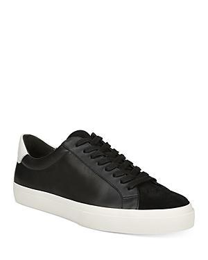 Vince Mens Fulton Leather & Suede Low Top Lace Up Sneakers Product Image