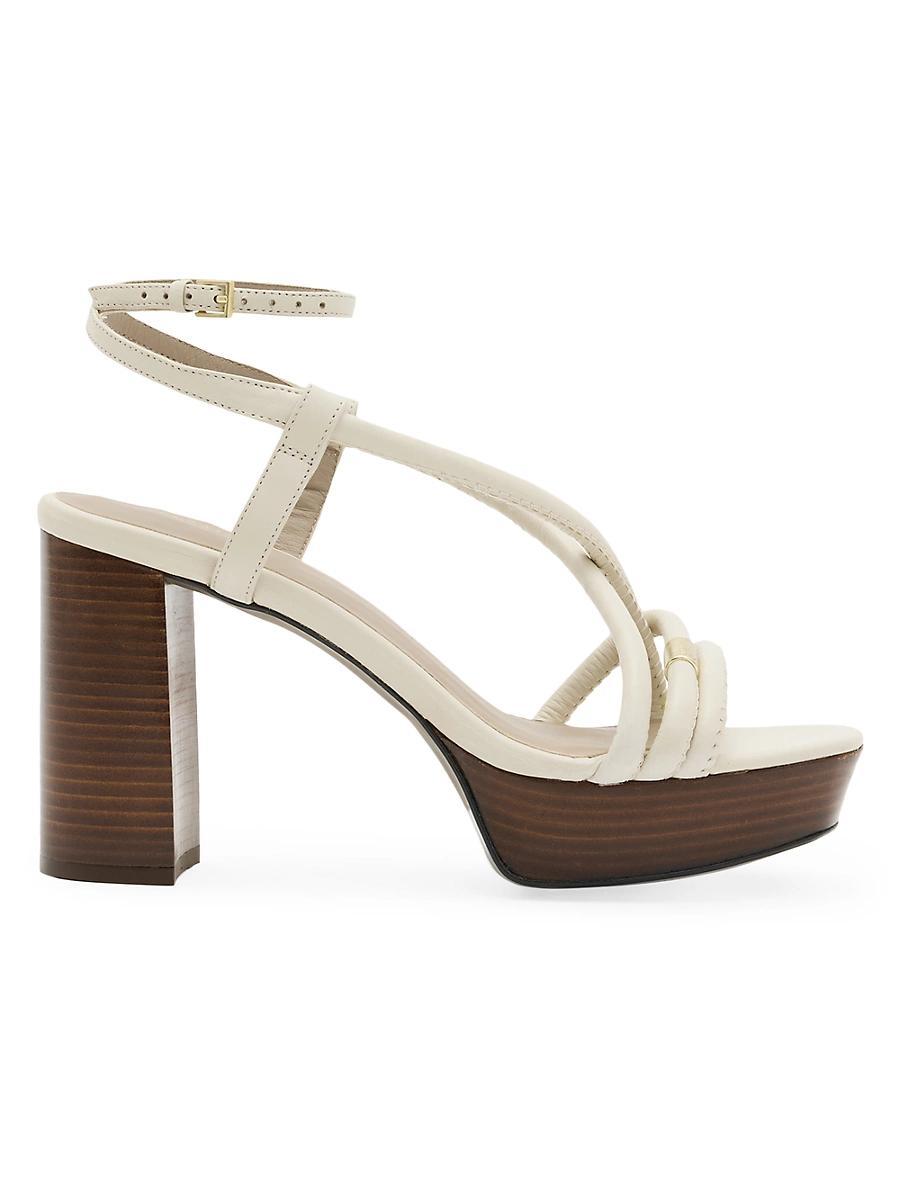 Womens Bella 100MM Leather Platform Sandals Product Image