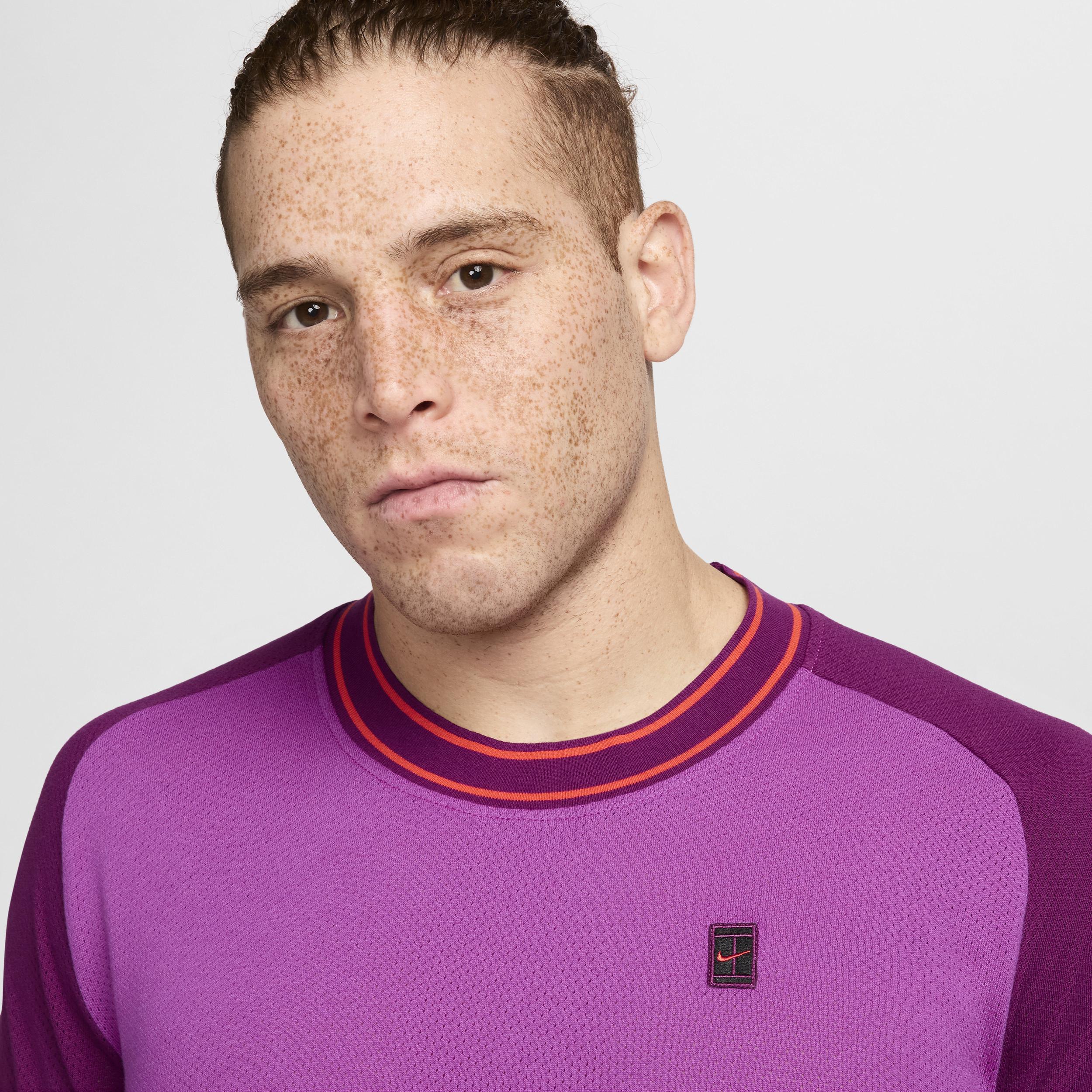 NikeCourt Heritage Men's Short-Sleeve Tennis Top Product Image