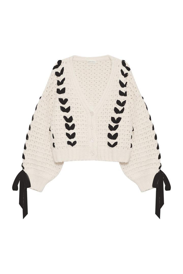 Laurel Oversized Cardigan — Ivory Product Image