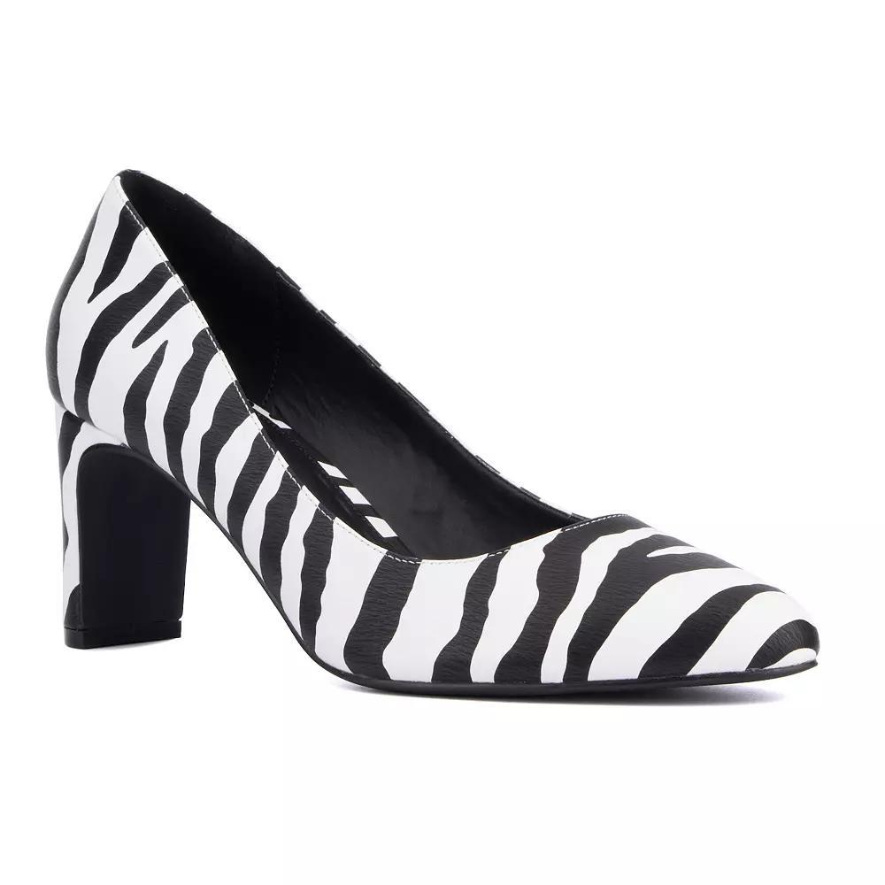 Fashion to Figure Hope Womens Wide Width Pumps Red Croc Product Image