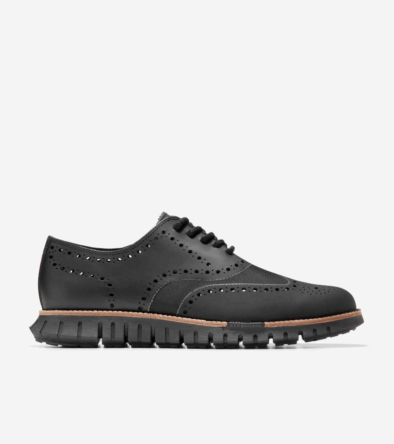 Cole Haan Zerogrand Remastered No Stitch Wingtip Black) Men's Lace-up Boots Product Image