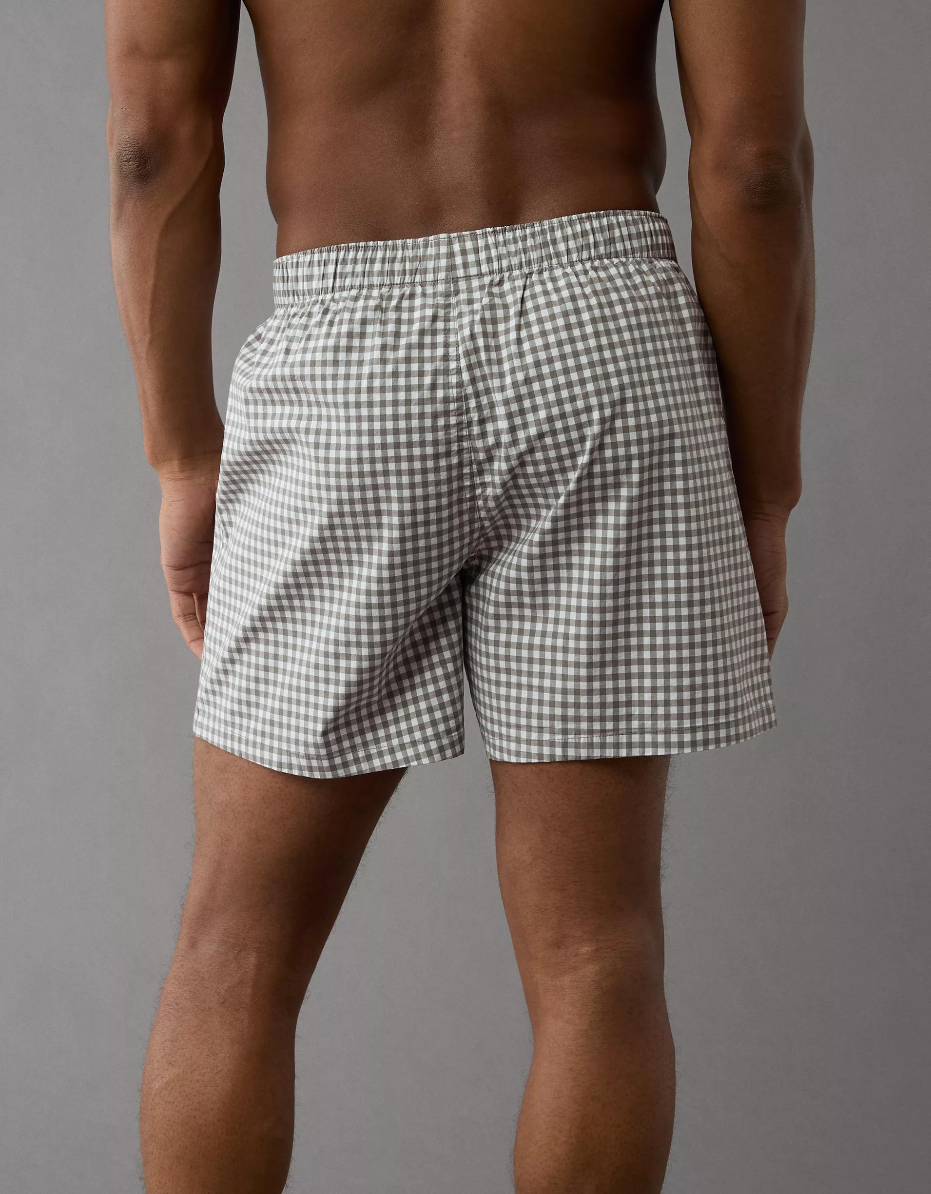 AEO Men's Plaid Stretch Boxer Short Product Image