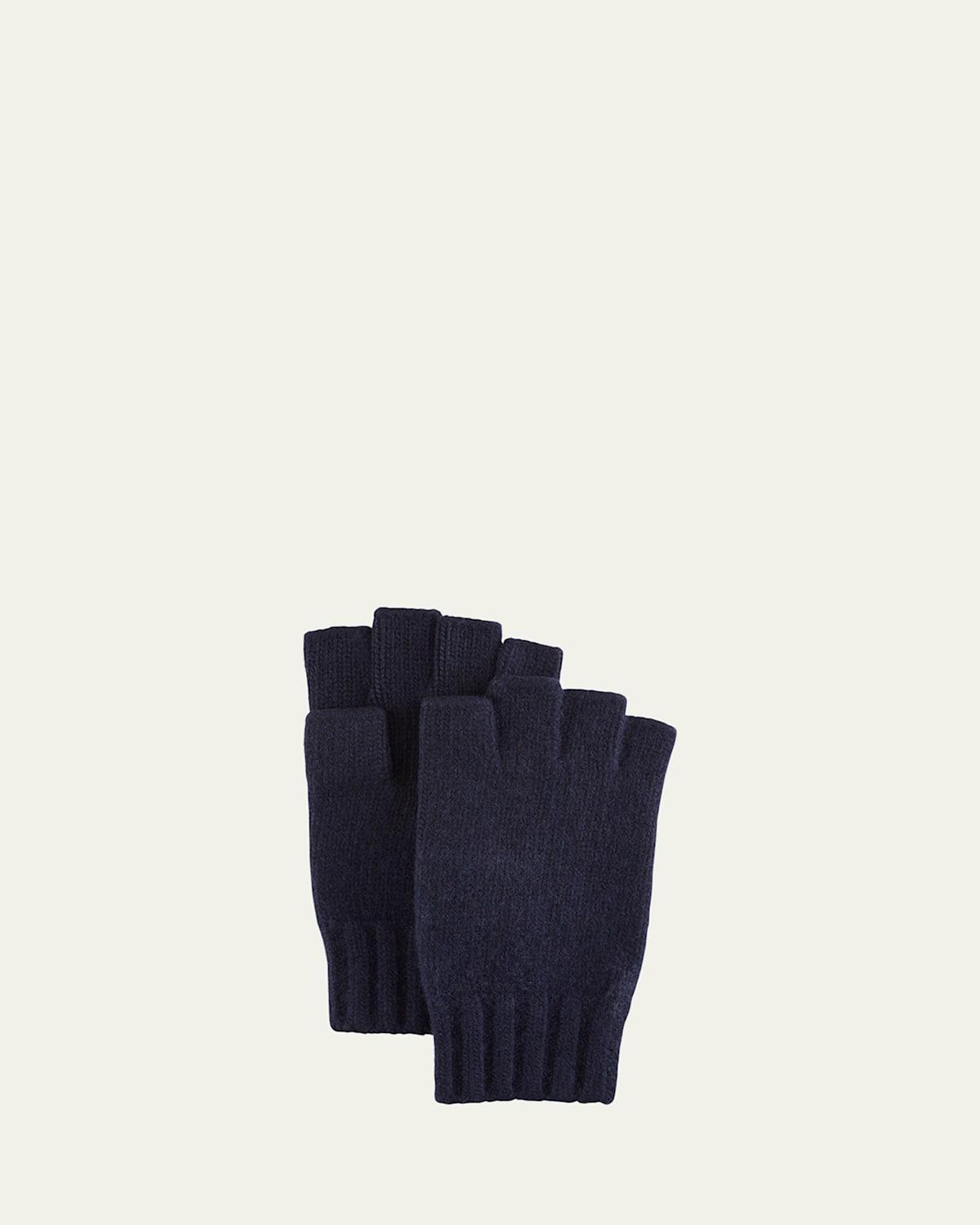 Men's Cashmere Fingerless Gloves Product Image