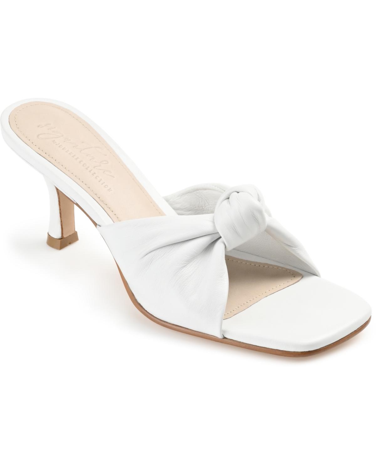 Journee Signature Womens Genuine Leather Tru Comfort Foam Finlee Heels Product Image