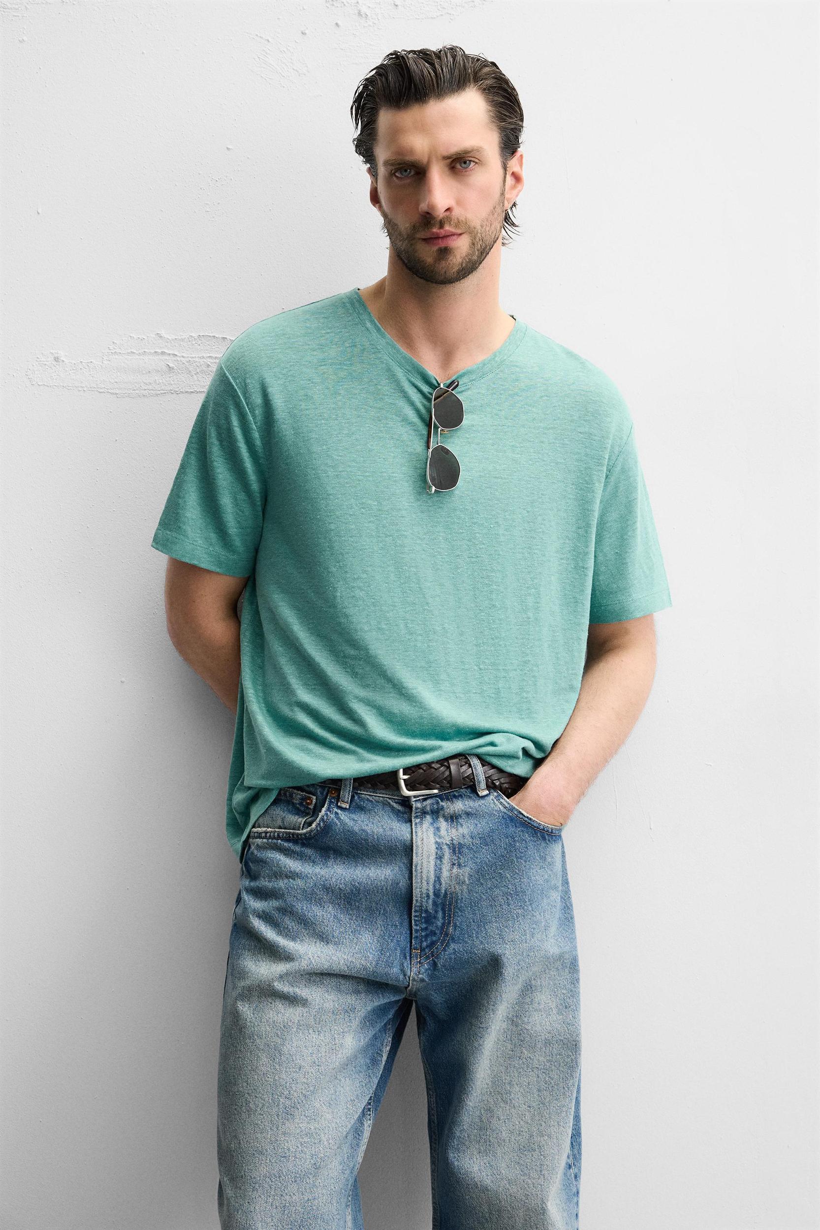 LINEN BLEND T-SHIRT Product Image