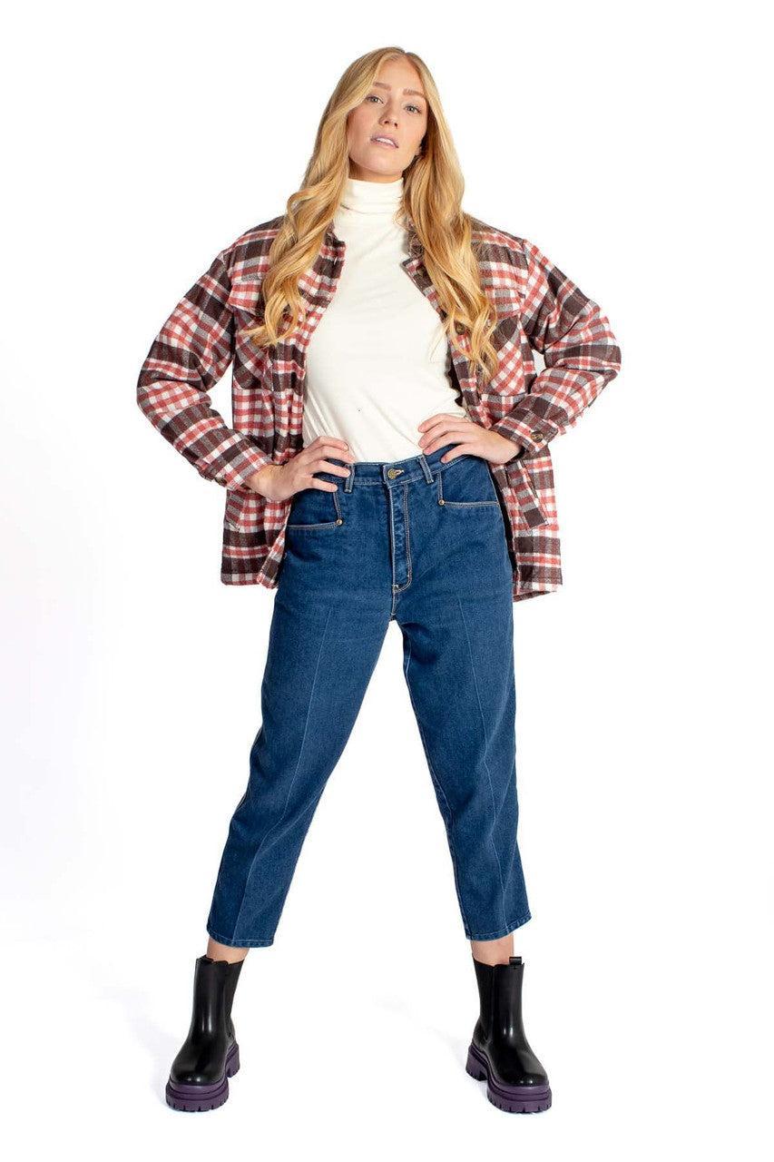 Beetroot Heavy Plaid Jacket Product Image