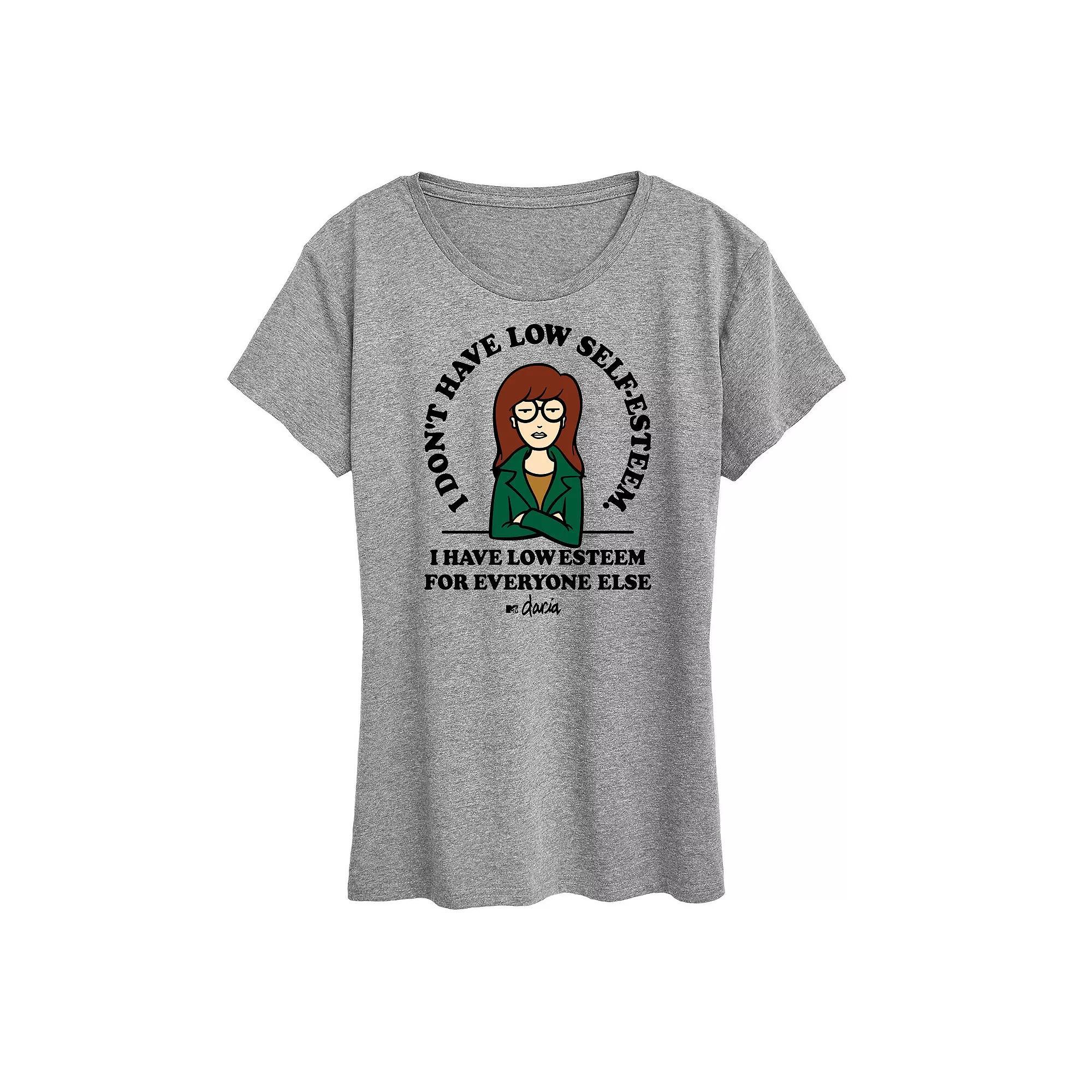 Womens Daria Low Self Esteem Graphic Tee, Girls Product Image