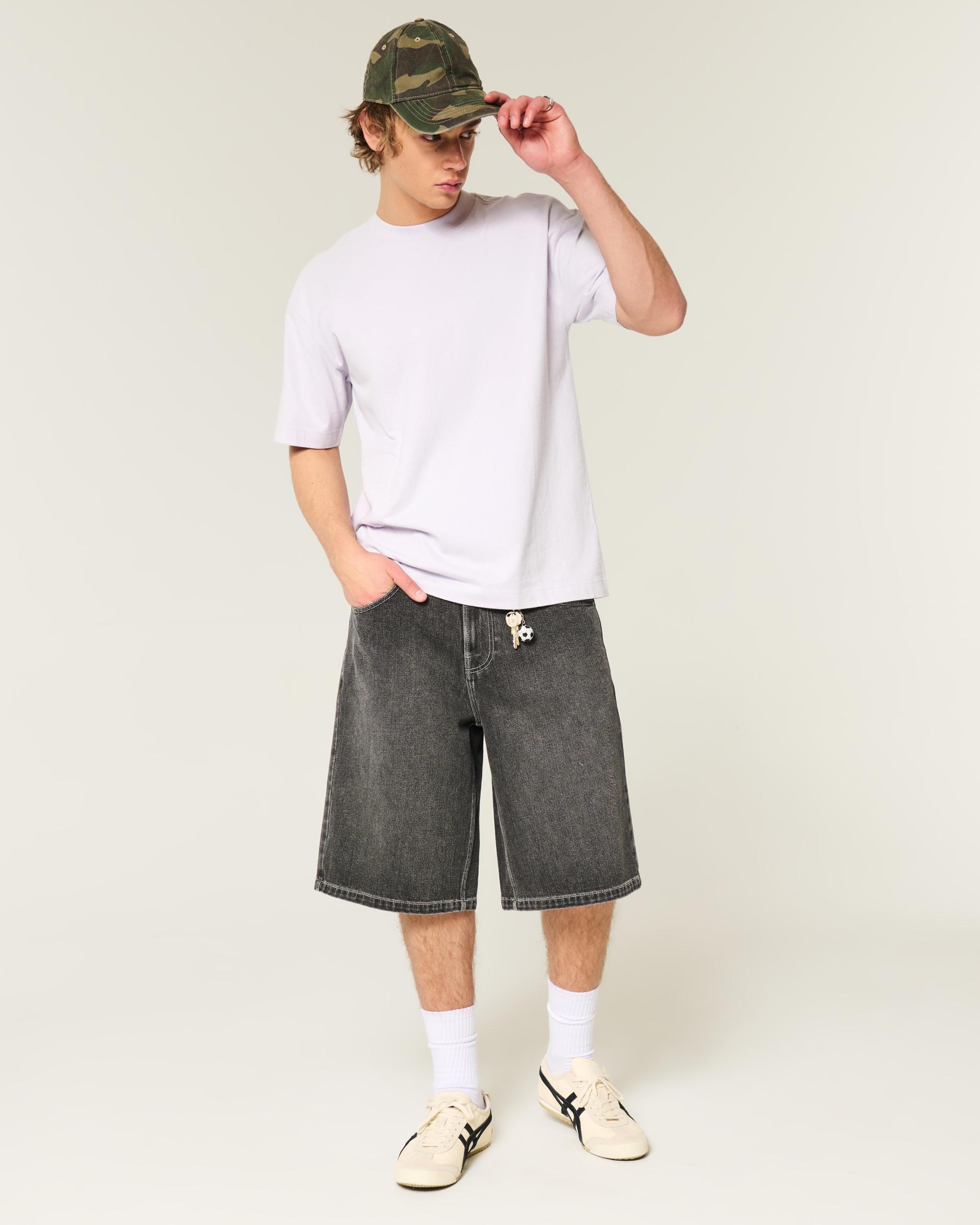 Boxy Heavyweight Washed Crew T-Shirt Product Image