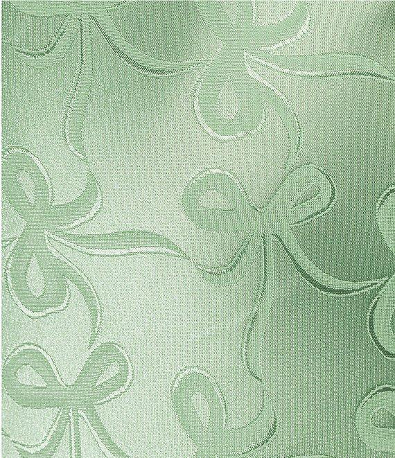 B. Darlin Satin Bow Printed Jacquard Midi Dress Product Image