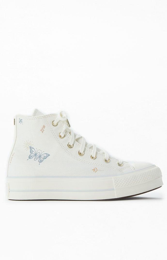Womens Converse Chuck Taylor All Star Lift High-Top Sneaker - Egret / Cherries Product Image
