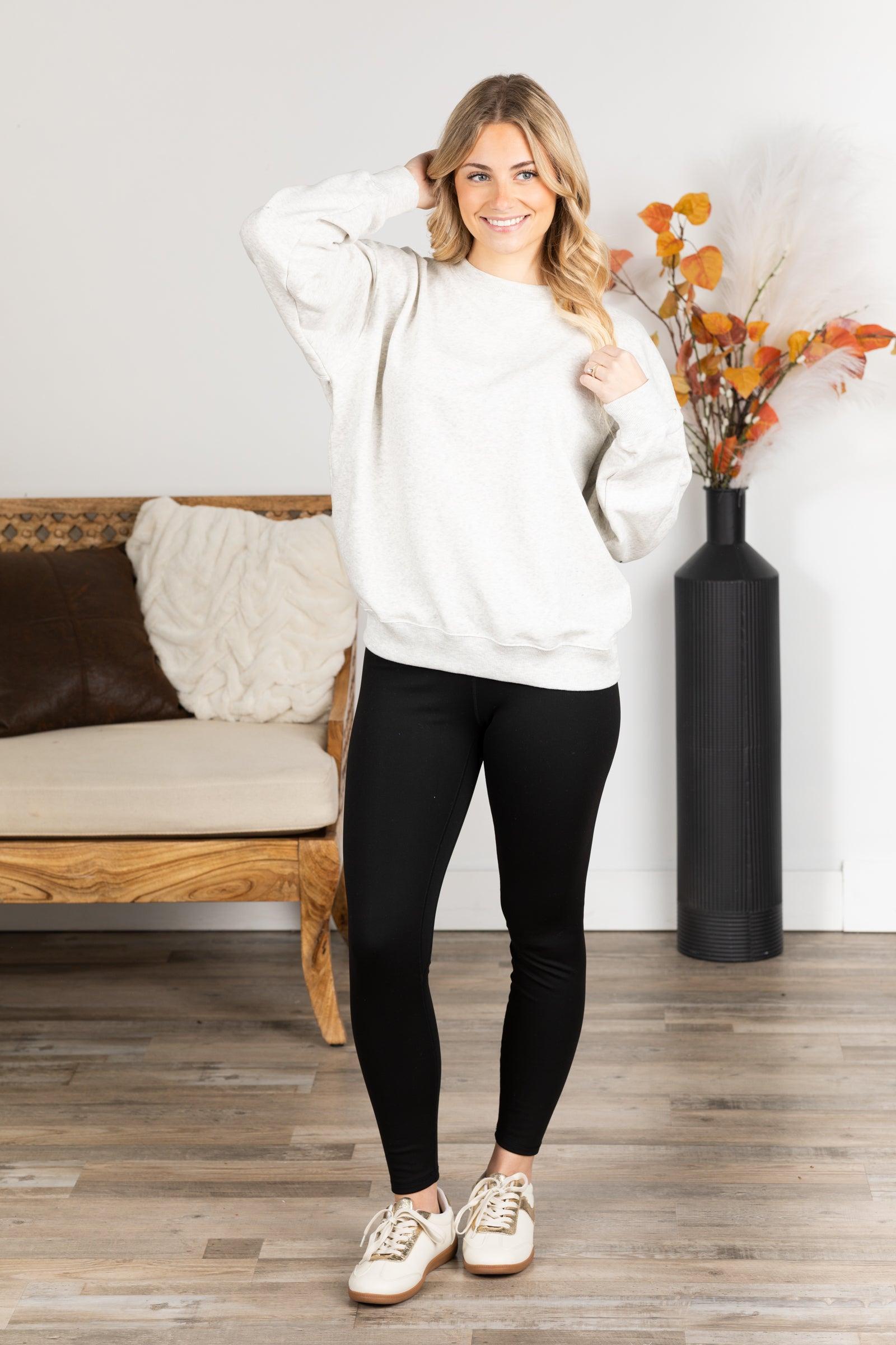 Fleece Round Neck Sweatshirt Product Image