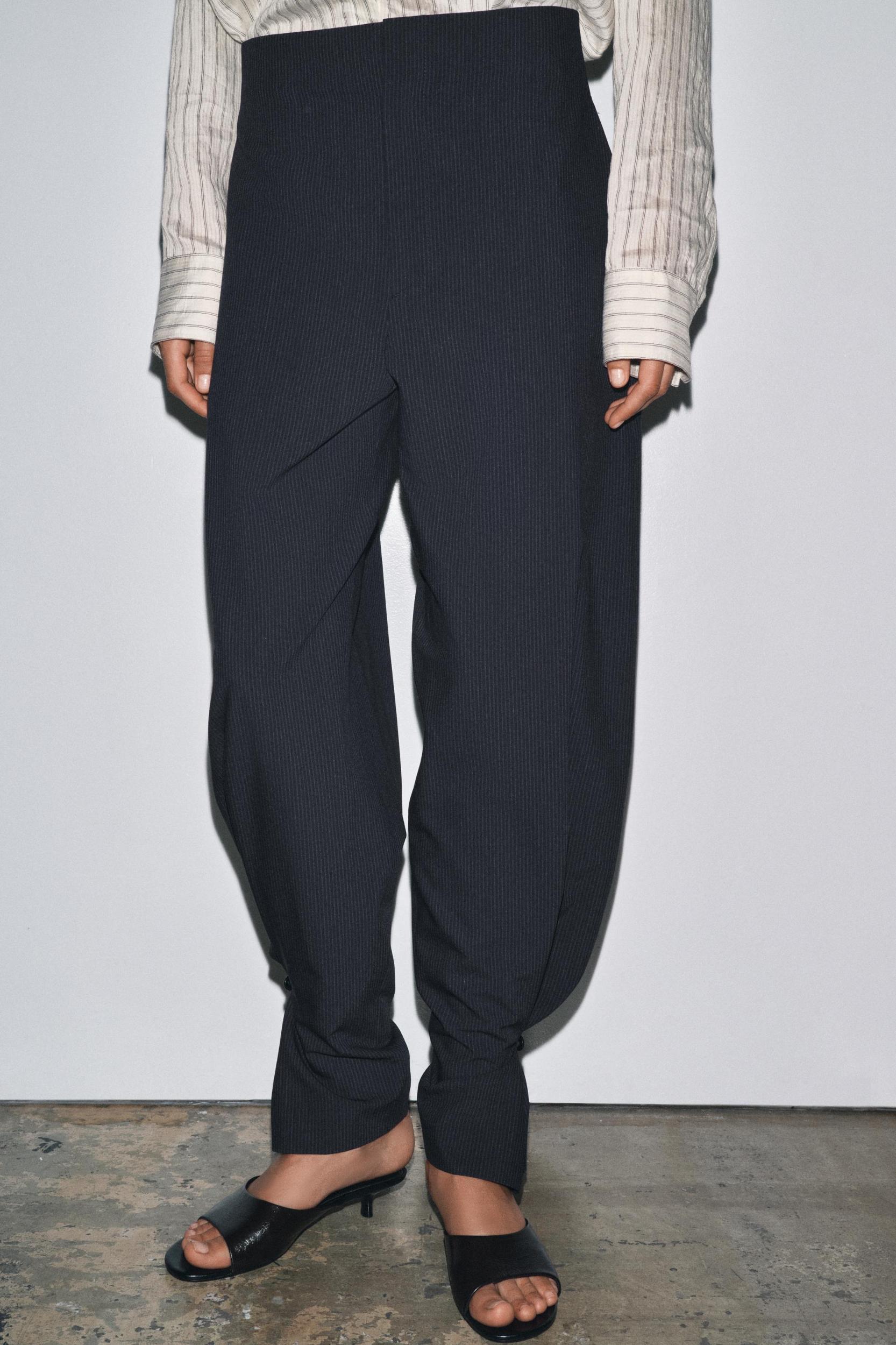 ZW COLLECTION PINSTRIPE BALLOON PANTS Product Image