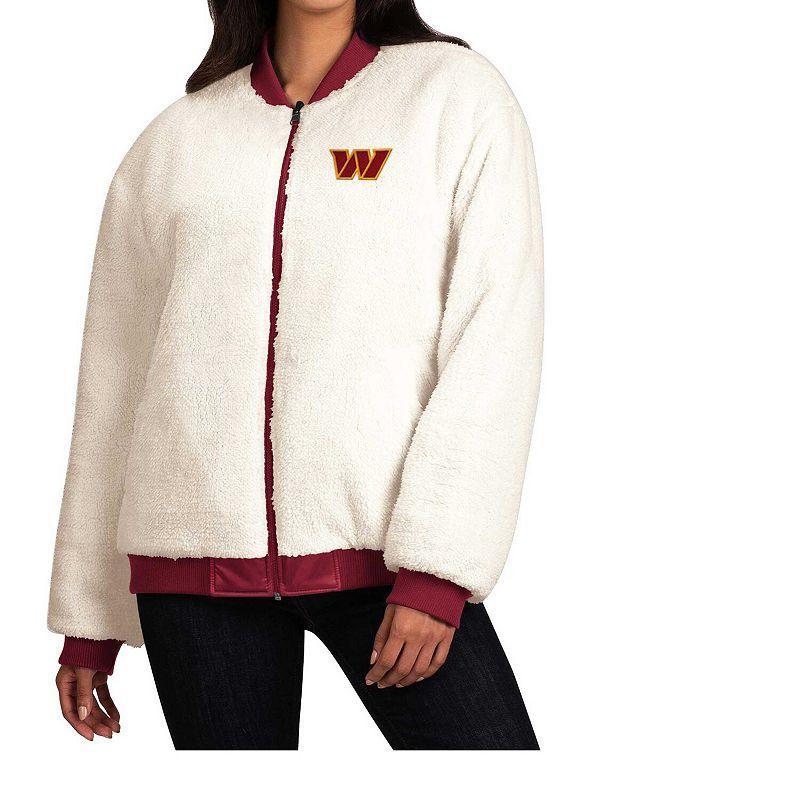 Women's G-III 4Her by Carl Banks Oatmeal/Burgundy Washington Commanders Switchback Reversible Full-Zip Jacket, Size: Small, Wft Team Product Image