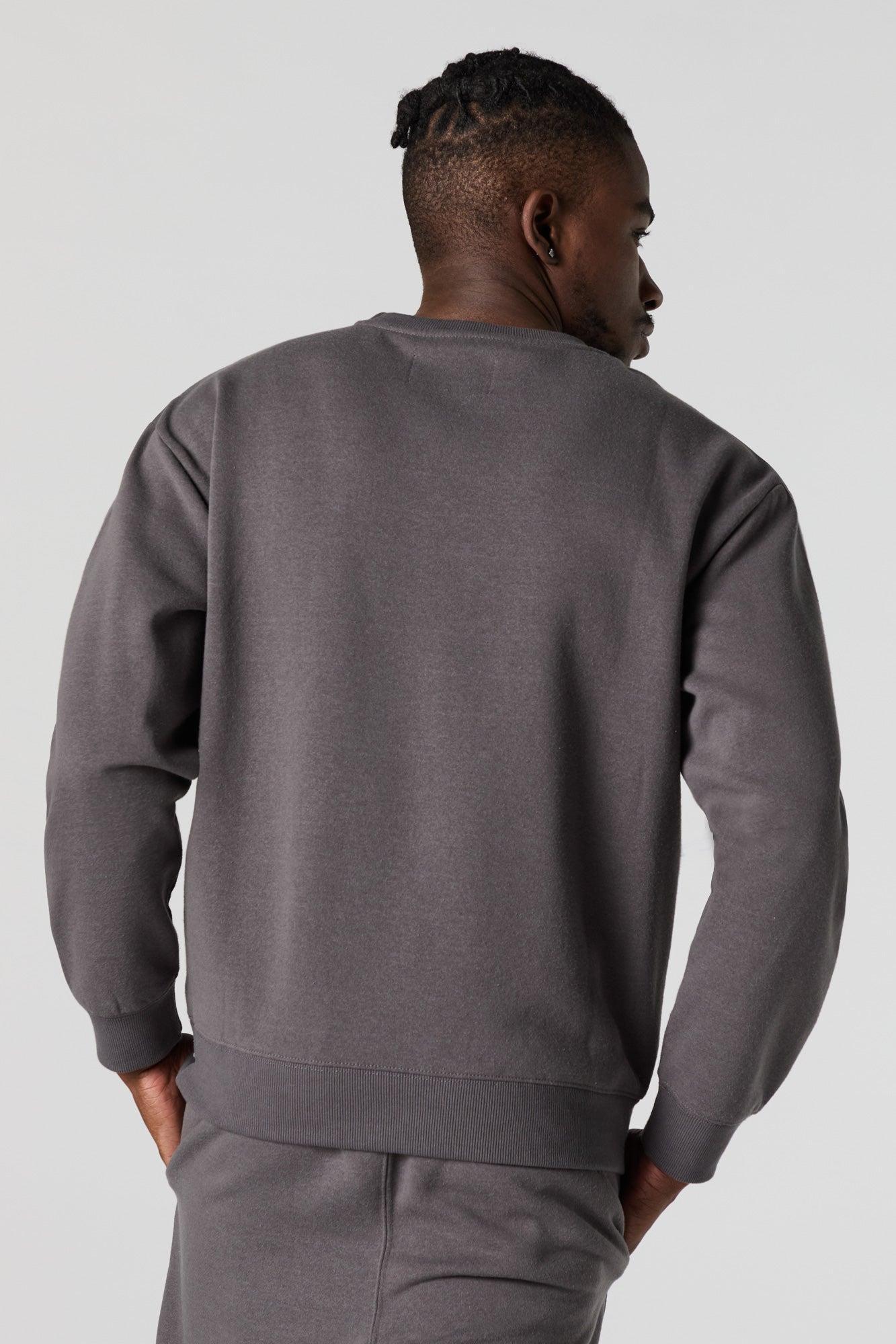 City Embossed Fleece Sweatshirt Male Product Image