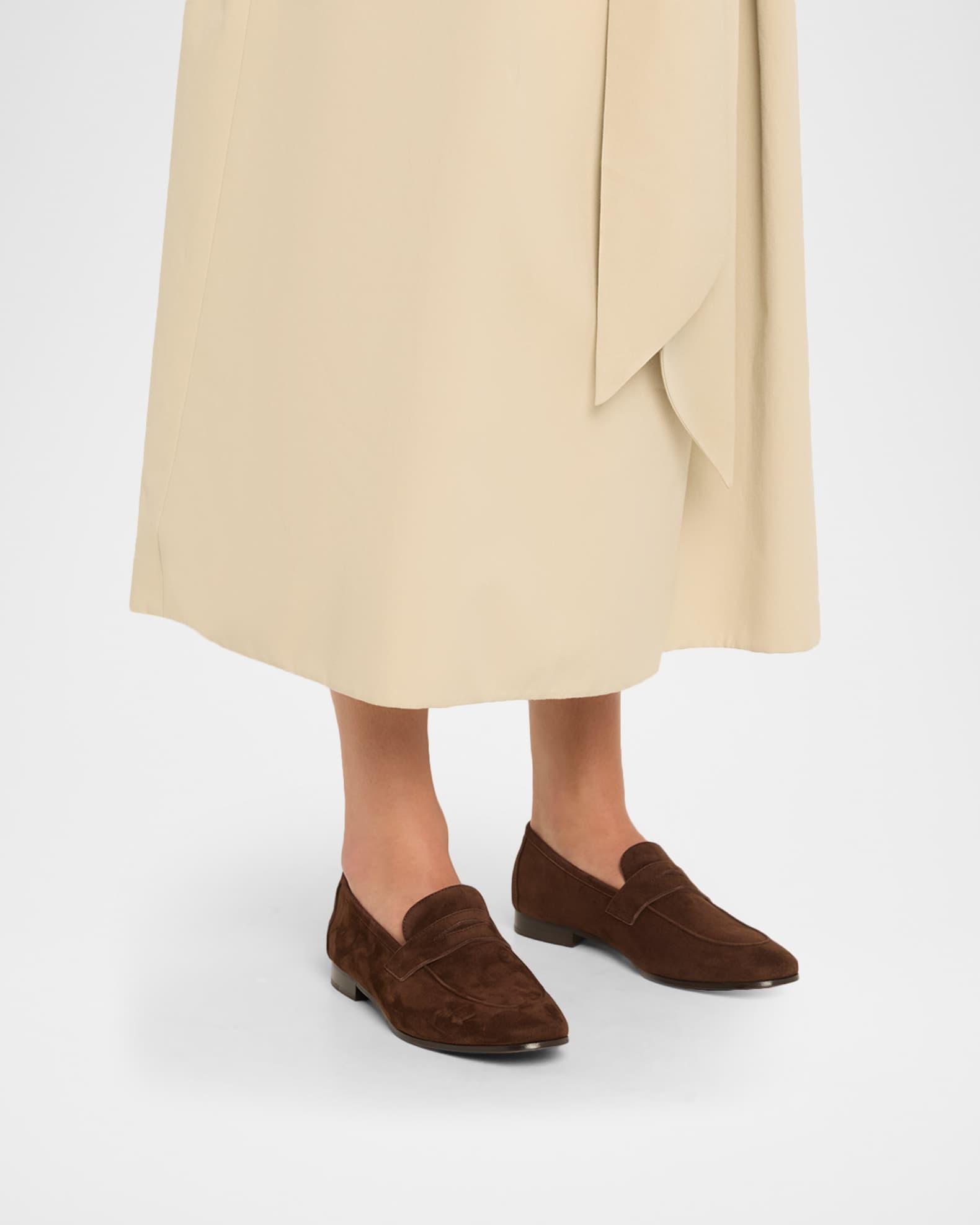Suede Penny Loafers Product Image