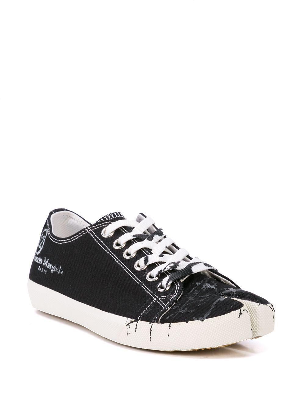 Tabi paint-splatter sneakers Product Image