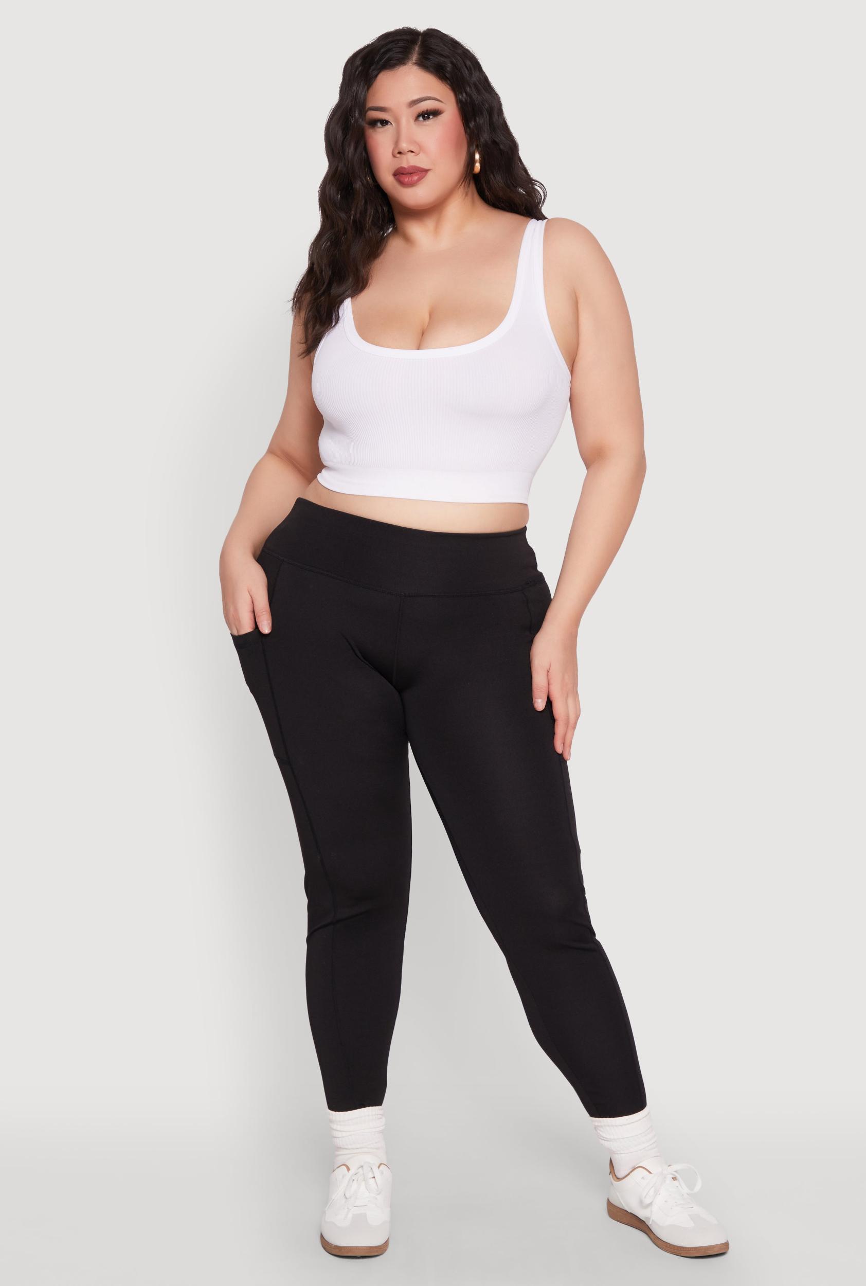 Womens Plus Size Side Pocket Leggings Product Image