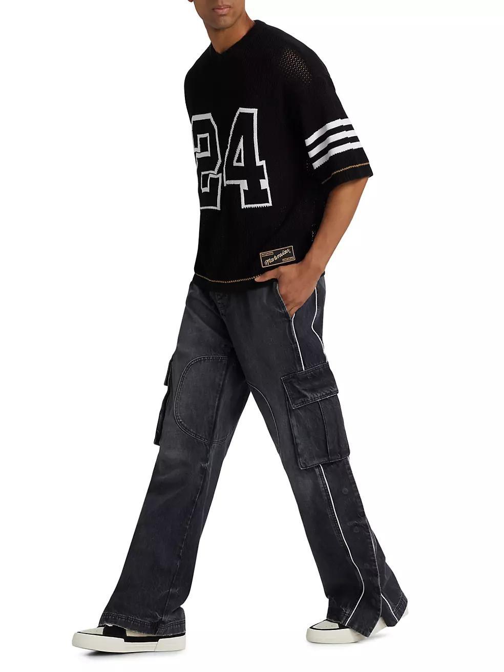 Denim Track Logo Cargo Pants Product Image