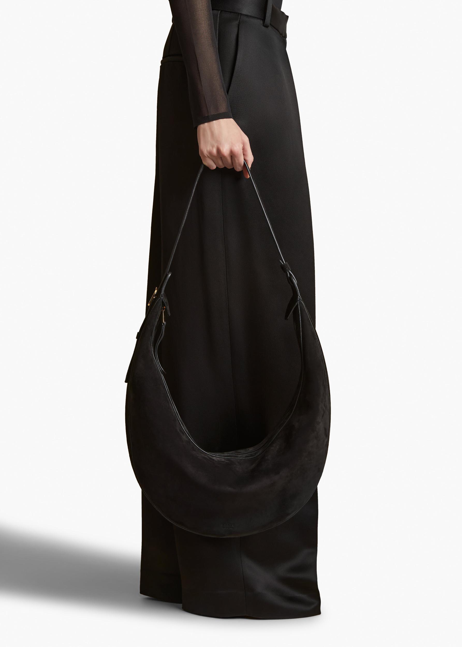 Augustina Hobo in Black Suede Product Image