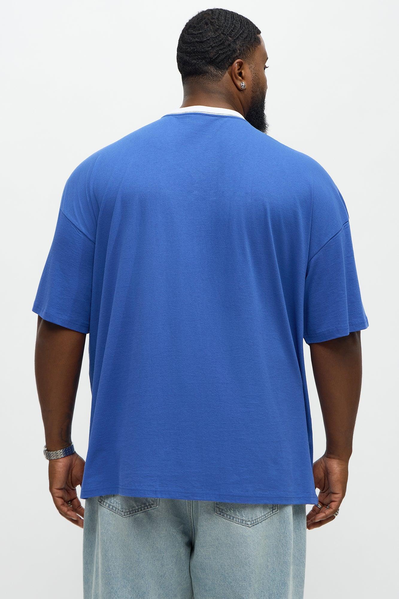 LA Old English Jersey Tee - Blue Product Image