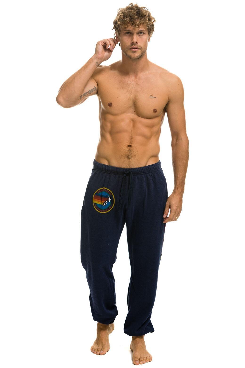 AVIATOR NATION SAN FRANCISCO SWEATPANTS - NAVY Male Product Image
